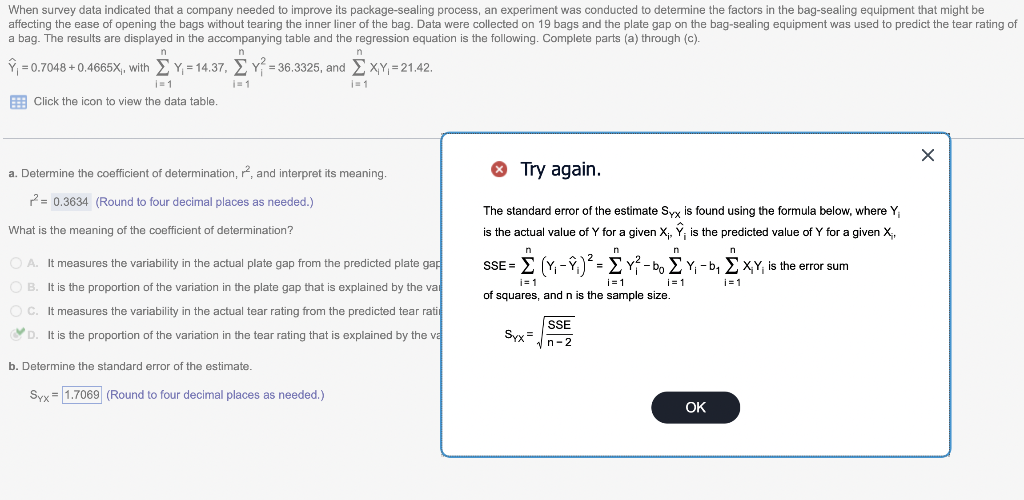 Solved When survey data indicated that a company needed to