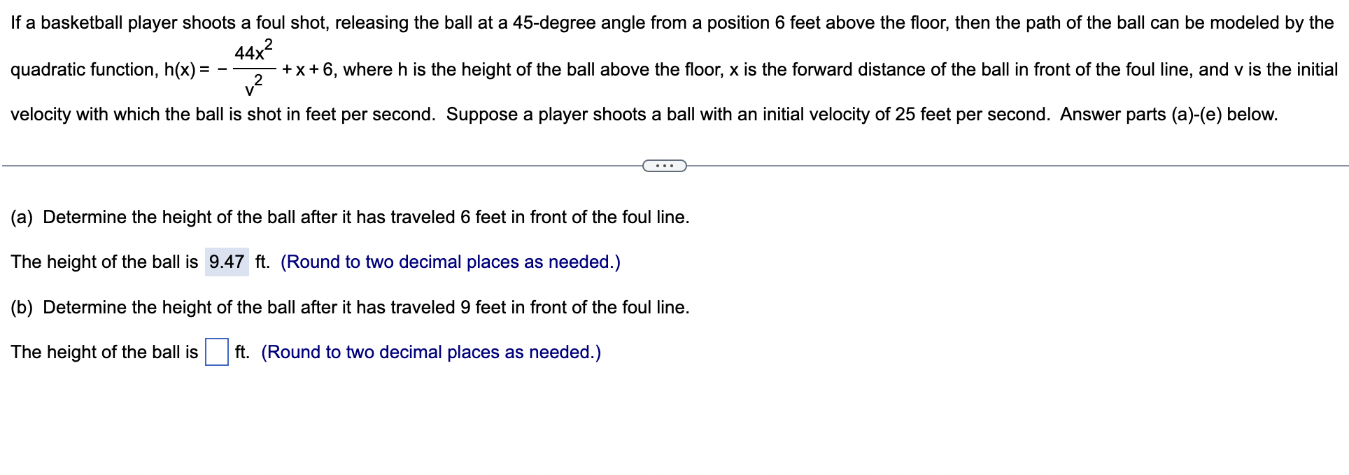 Solved If a basketball player shoots a foul shot, releasing