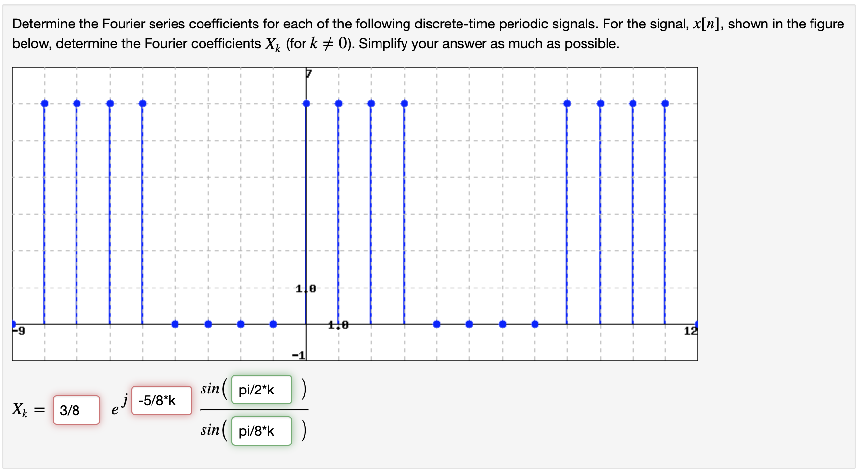 Solved Determine the Fourier series coefficients for each of | Chegg.com
