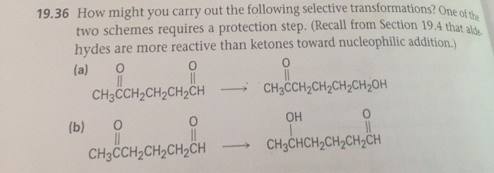 Solved 19.36 How might you carry out the following selective Chegg