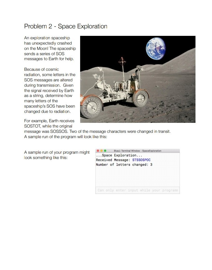 Solved Problem 2 Space Exploration An exploration spaceship | Chegg.com