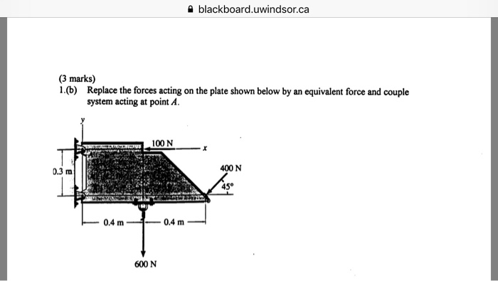 Solved Blackboard Uwindsor Ca 3 Marks 1 B Replace The Chegg Com