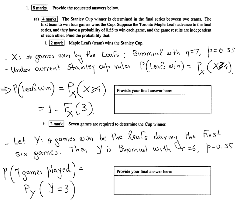 Solved 1. 8 marks Provide the requested answers below. (a) 4