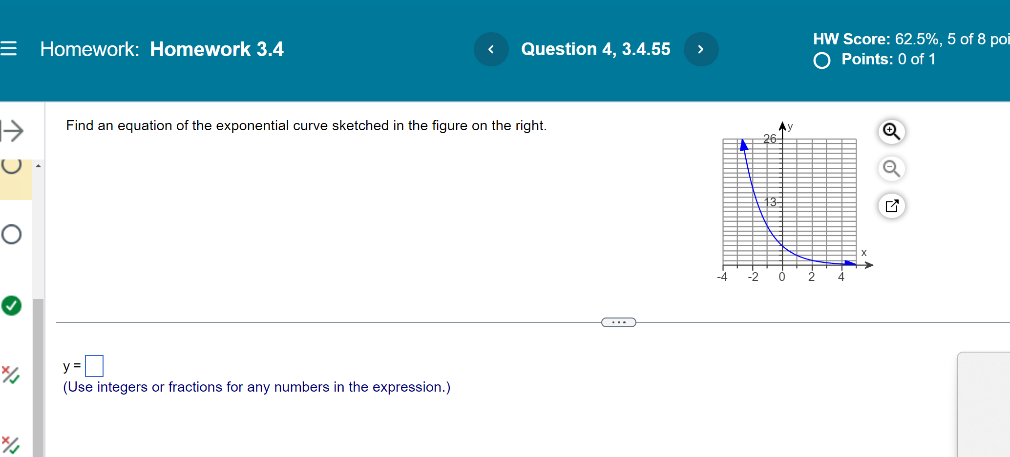 Solved Omework Homework 3 4 Question 4 3 4 55 HW Score Chegg
