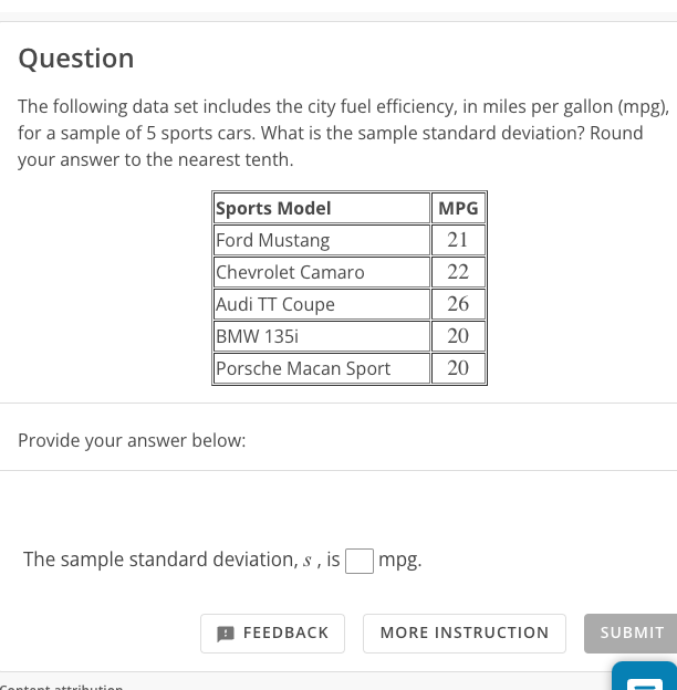 Solved QuestionThe following data set includes the city fuel