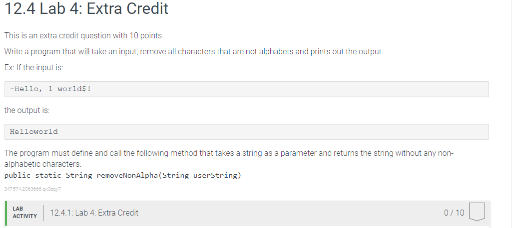 Solved This in JAVA CODE .I have tried this out a bunch of | Chegg.com