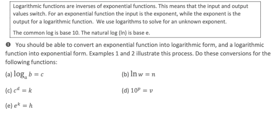 solved-logarithmic-functions-are-inverses-of-exponential-chegg