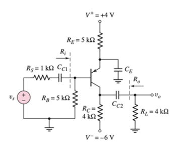 Solved VEB,Q=0.7V, VA=50V, beta=100, Could you draw the | Chegg.com