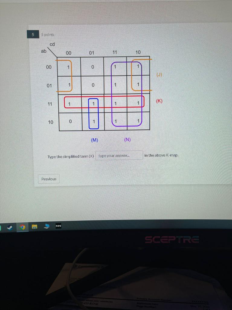 Solved O 5 5 points cd ab 01 0 0 1 10 Type the simplified | Chegg.com