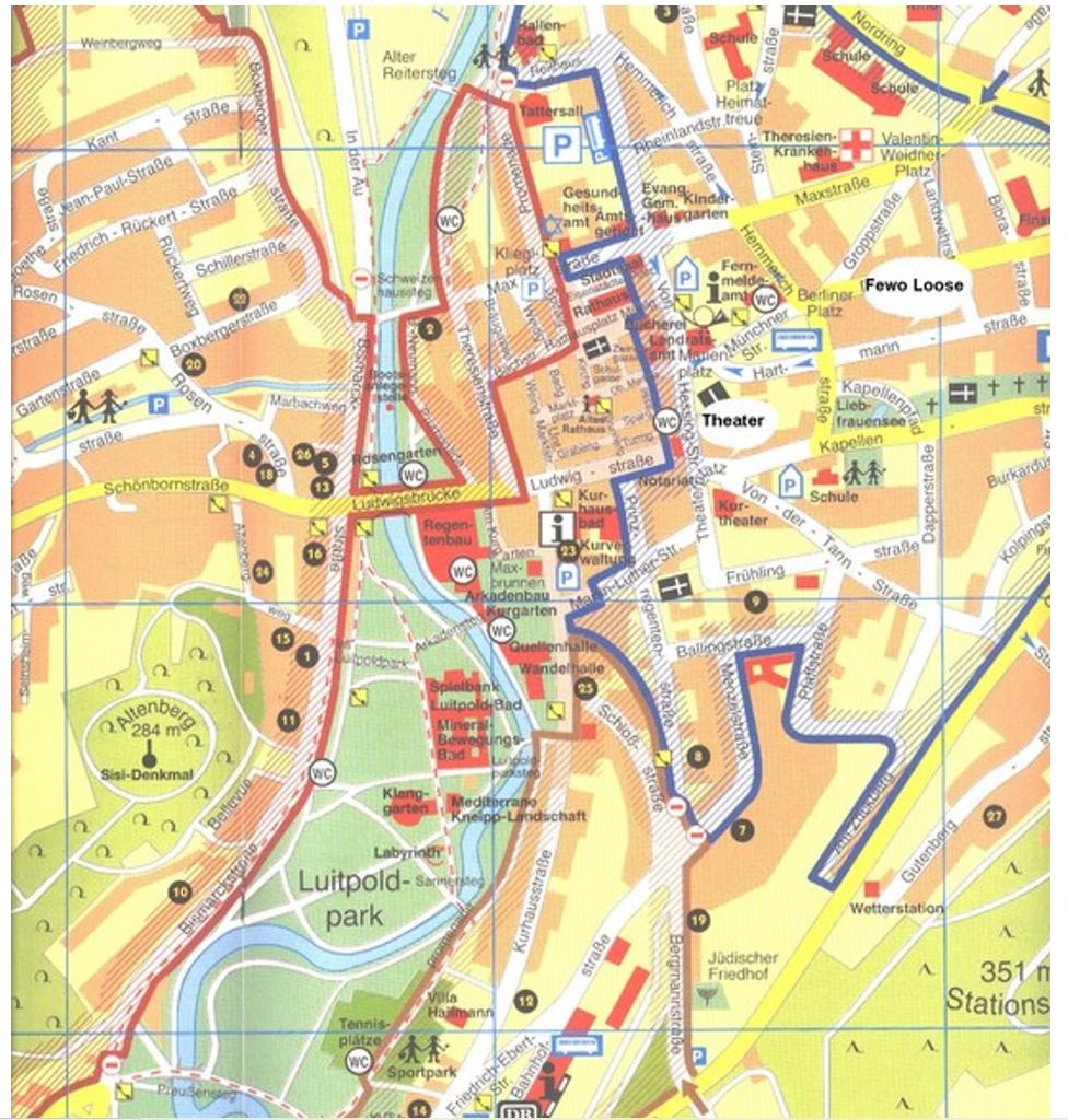 Geography Tourist map of Kissengen, Germany Map | Chegg.com