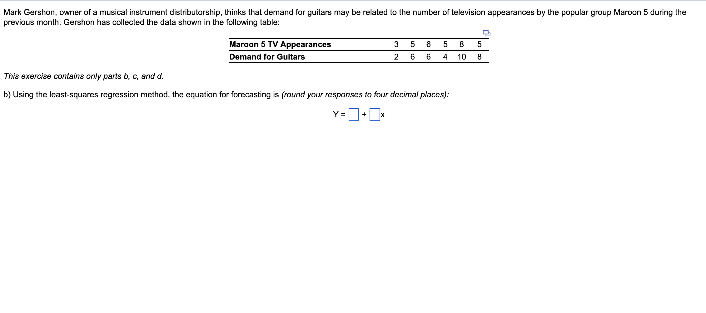 Solved This Exercise Contains Only Parts B,c, And D. B) | Chegg.com