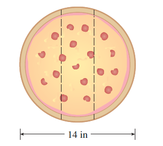 Solved . Three mathematics students have ordered a 14-inch | Chegg.com