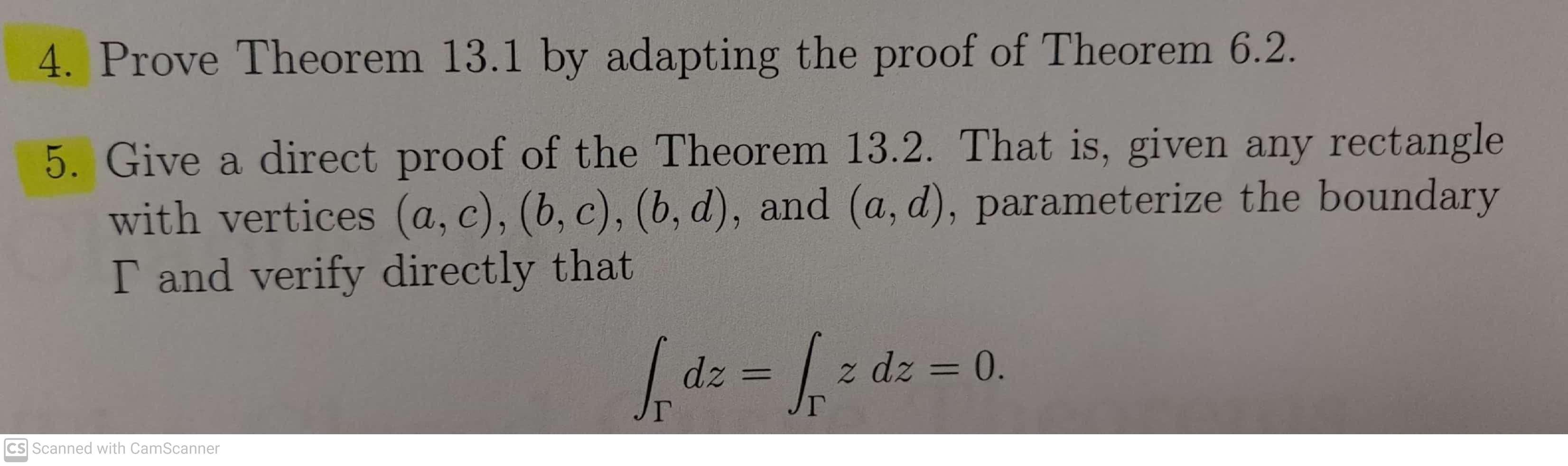 Solved 4. Prove Theorem 13.1 by adapting the proof of | Chegg.com