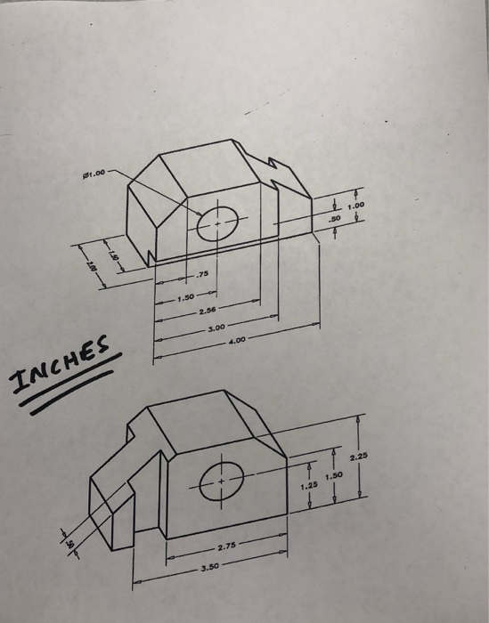 Solved I need help doing this drawing. The bottom picture is | Chegg.com