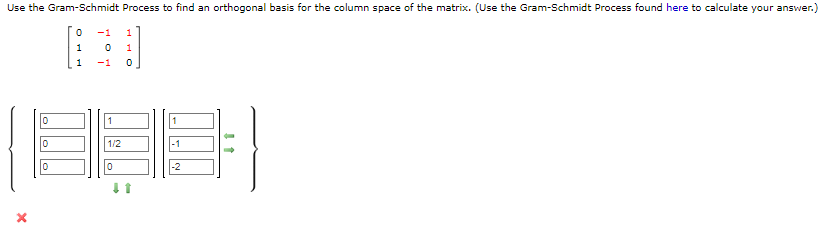 Solved Use The Gram-Schmidt Process To Find An Orthogonal | Chegg.com