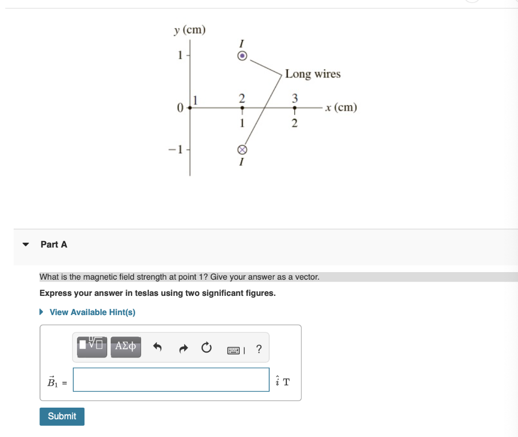 Solved What is the field strength at point 1 ? Give