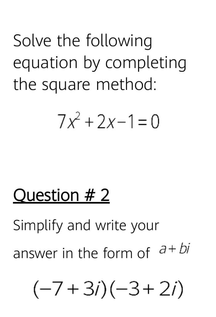 Solved Solve both questions and provide step by step | Chegg.com