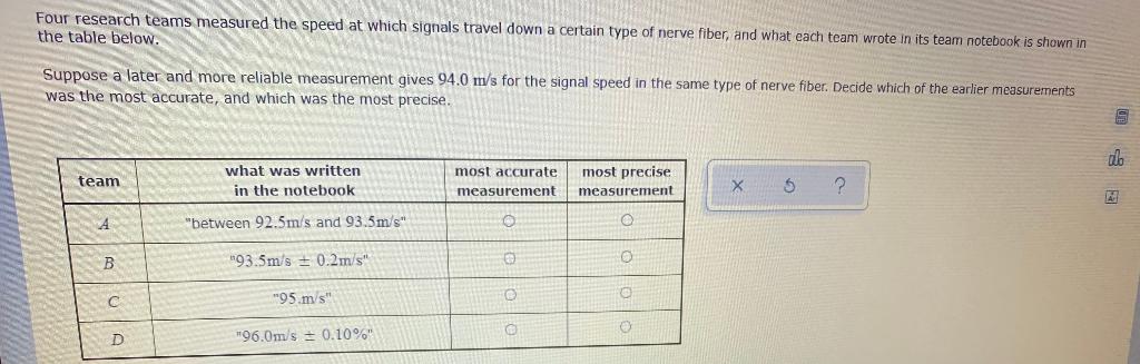 Solved Four research teams measured the speed at which | Chegg.com