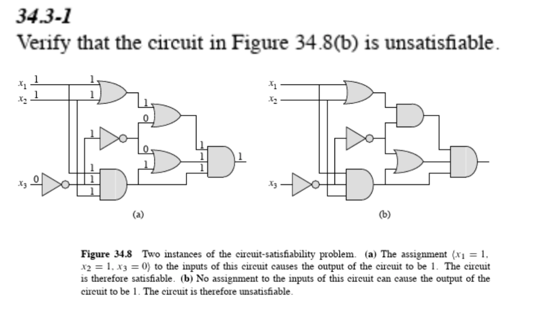 Solved 34.3-1(INTRO to algorthims)Verify that the circuit in | Chegg.com