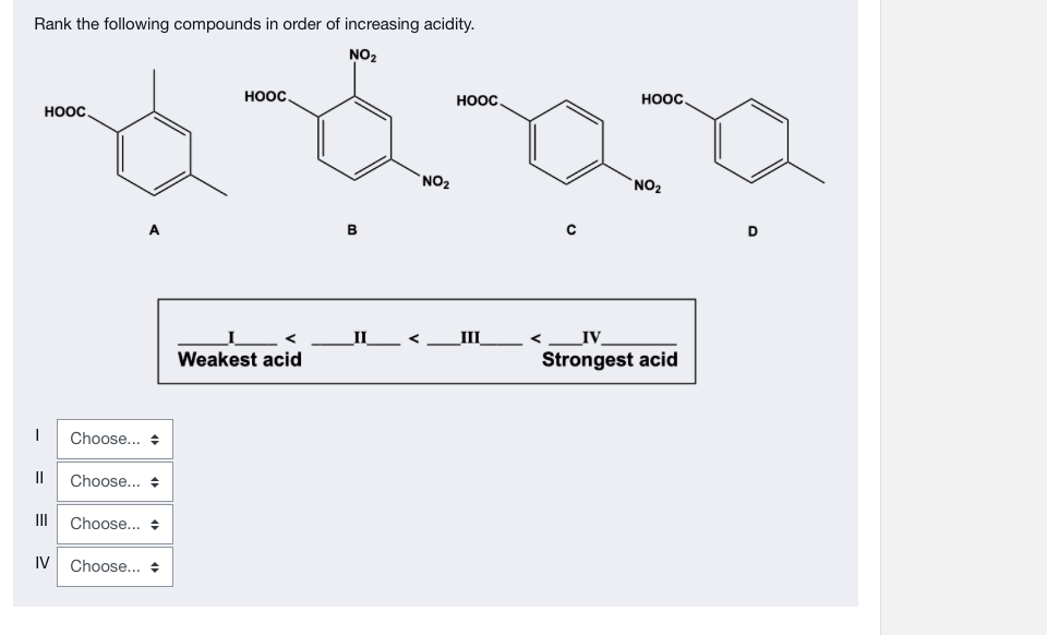 Solved Rank the following compounds in order of increasing | Chegg.com