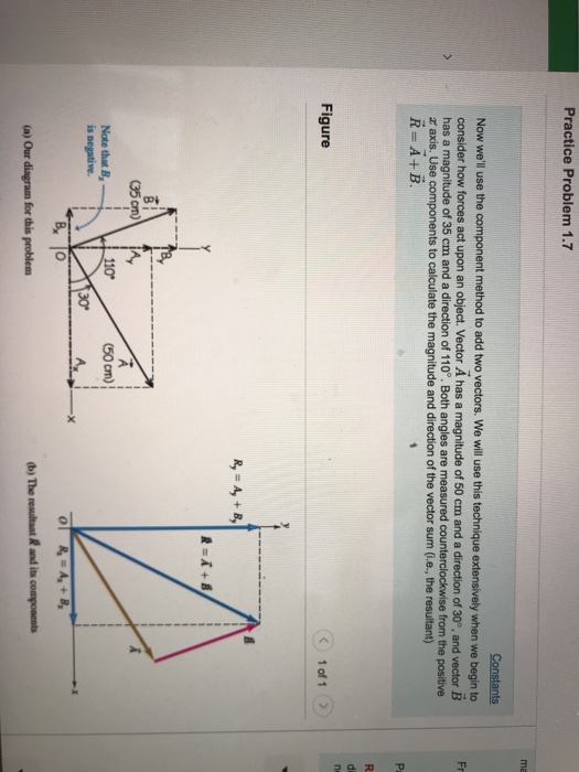 Solved Practice Problem 1.17 Now well use the component | Chegg.com