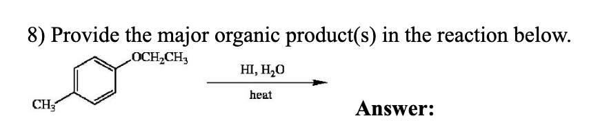 Solved 7) Show the best Williamson ether synthesis for the | Chegg.com