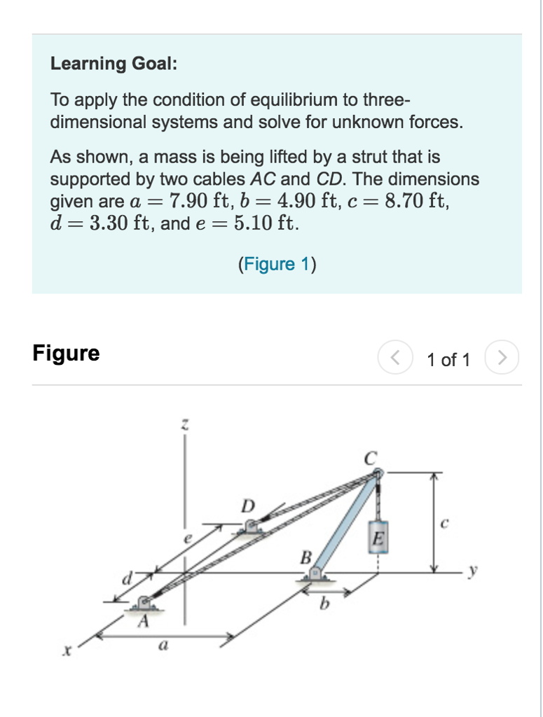 Solved Learning Goal: To apply the condition of equilibrium | Chegg.com