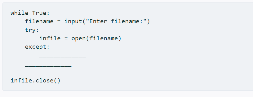 Solved What loop control statements might go into the first | Chegg.com