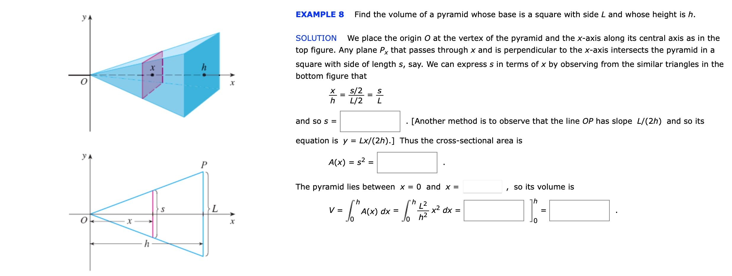 Example 8 Find The Volume Of A Pyramid Whose Base Is Chegg Com