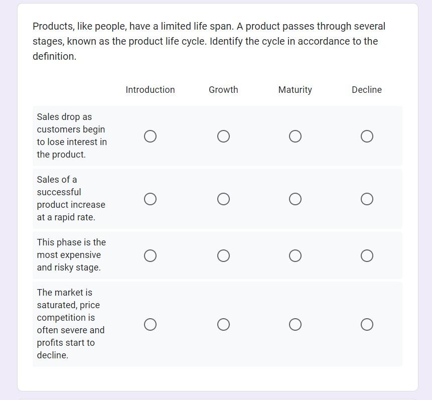 Solved Products, like people, have a limited life span. A | Chegg.com