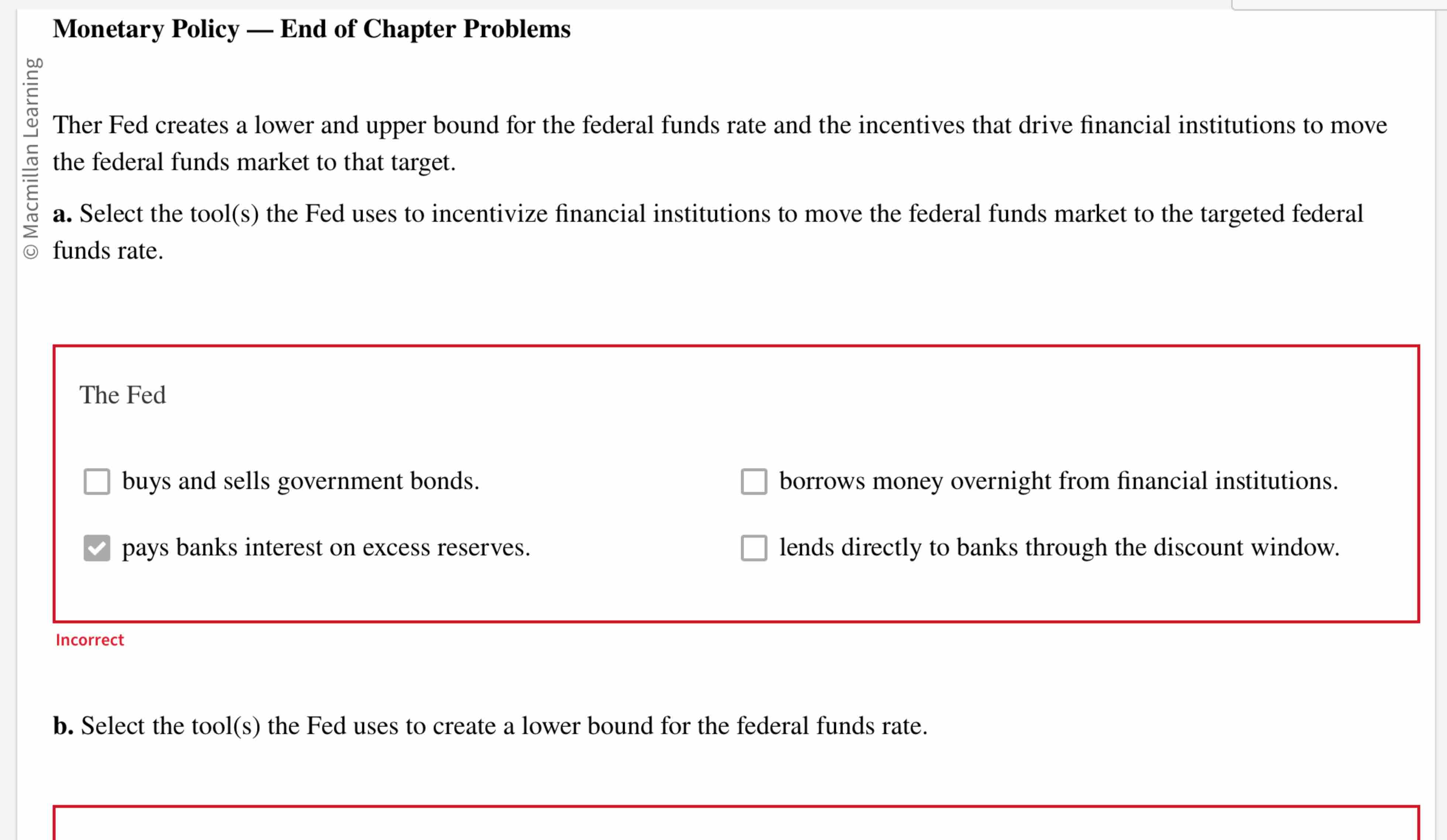 Solved Monetary Policy — ﻿End Of Chapter ProblemsTher Fed | Chegg.com