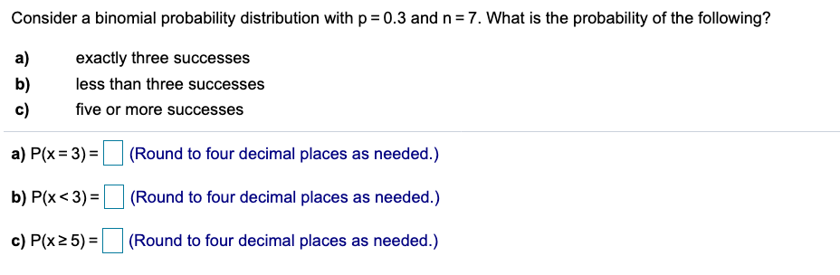 Solved Consider a binomial probability distribution with p = | Chegg.com