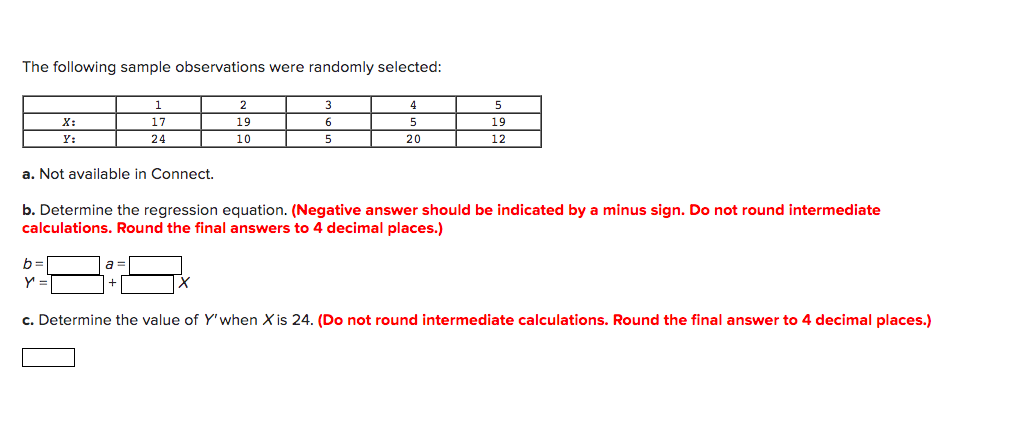 The Following Sample Observations Were Randomly Chegg Com