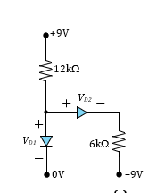 Solved Find the Voltage VD and current ID of each diode in | Chegg.com