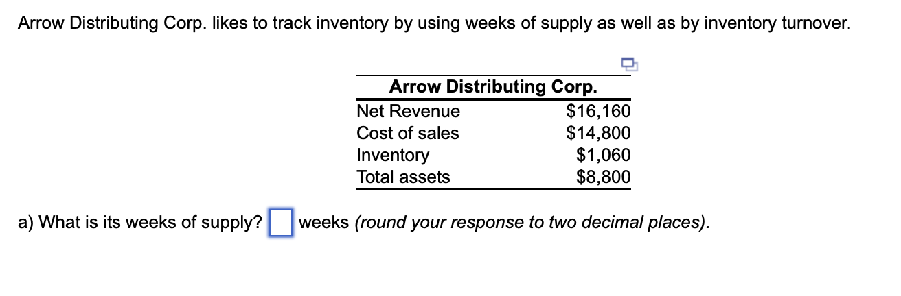 Solved b) What % of Arrow's assets are committee to | Chegg.com