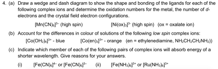 Solved 4. (a) Draw a wedge and dash diagram to show the | Chegg.com