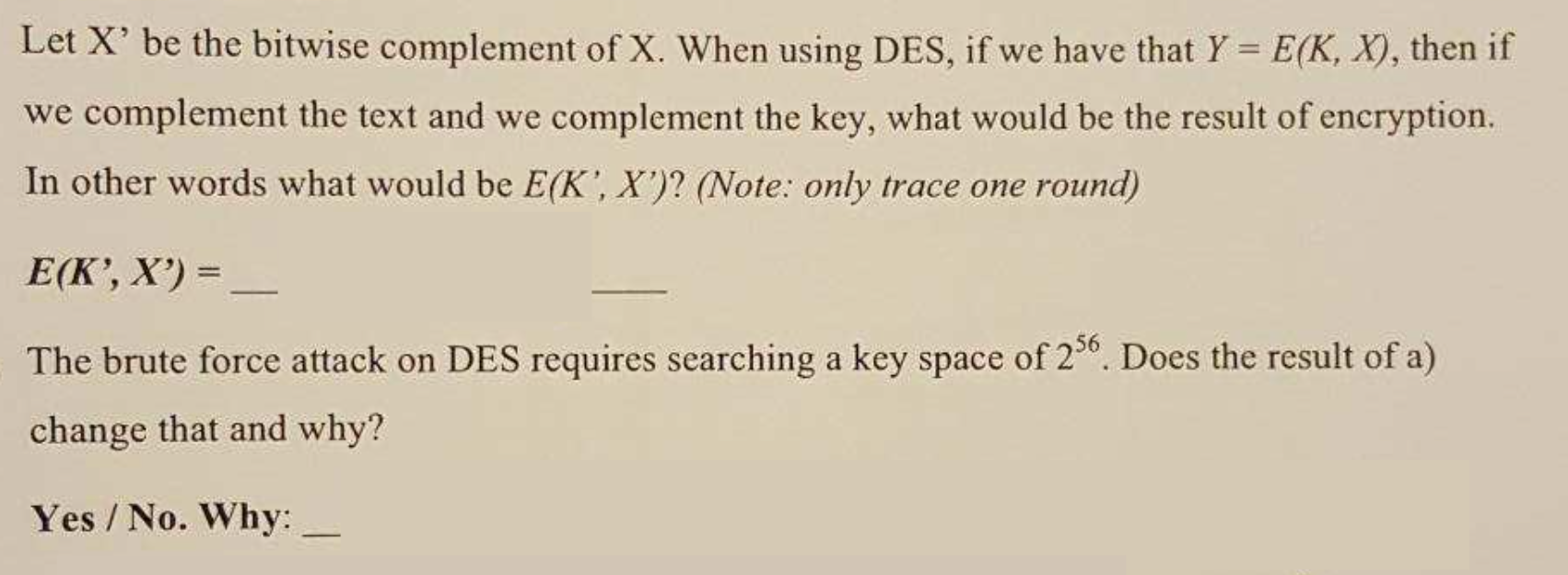 Solved let x be the bitwise complement of x when using chegg