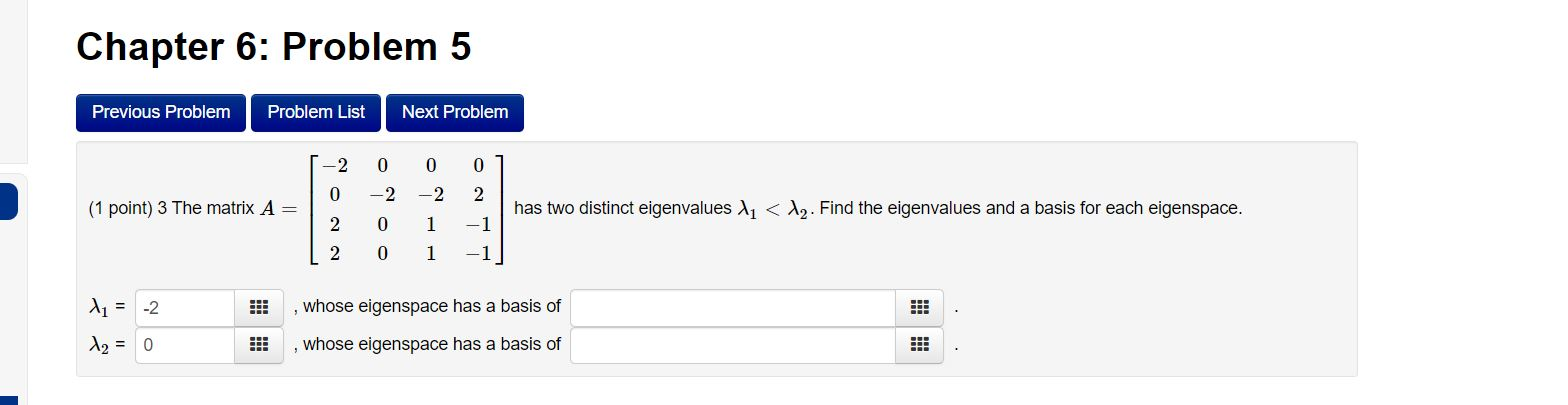 Solved Chapter 6: Problem 5 Previous Problem Problem List | Chegg.com