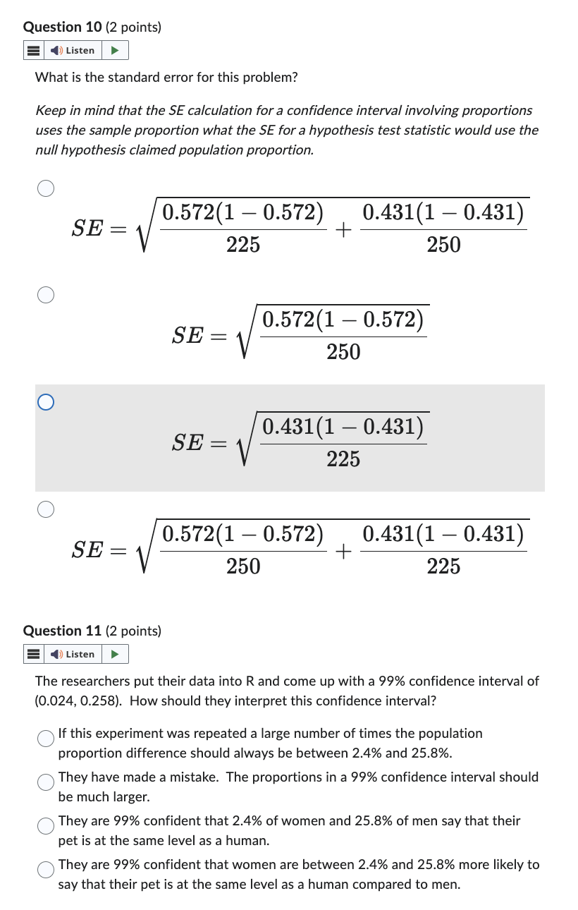 Solved Section 2 - Two sample proportions A study asks pet | Chegg.com