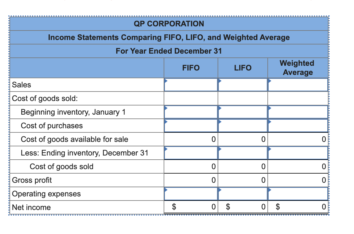 QP CORPORATION | Chegg.com