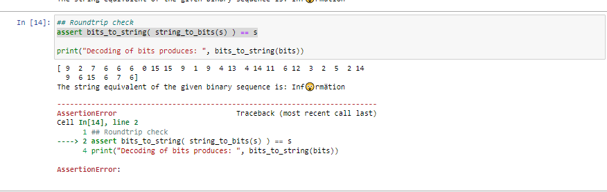 Solved lef bits_to_string(bits): " convert a sequence of | Chegg.com