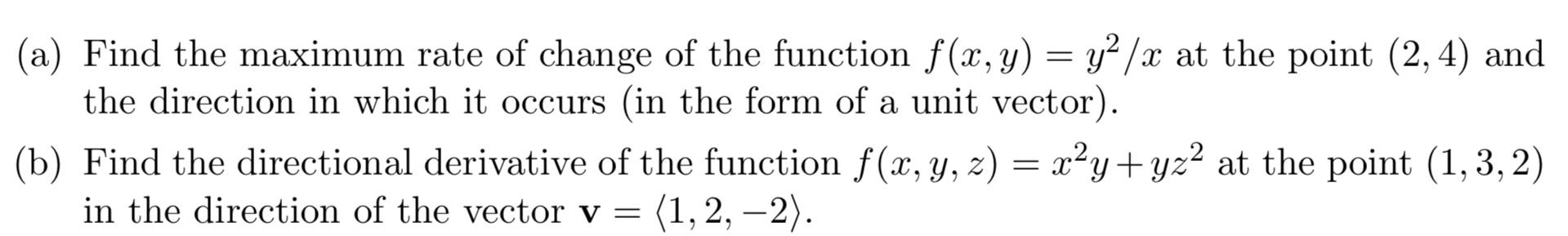 Solved (a) Find the maximum rate of change of the function | Chegg.com