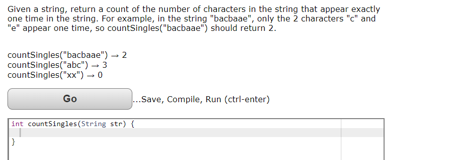 Solved Given A String Return A Count Of The Number Of Chegg