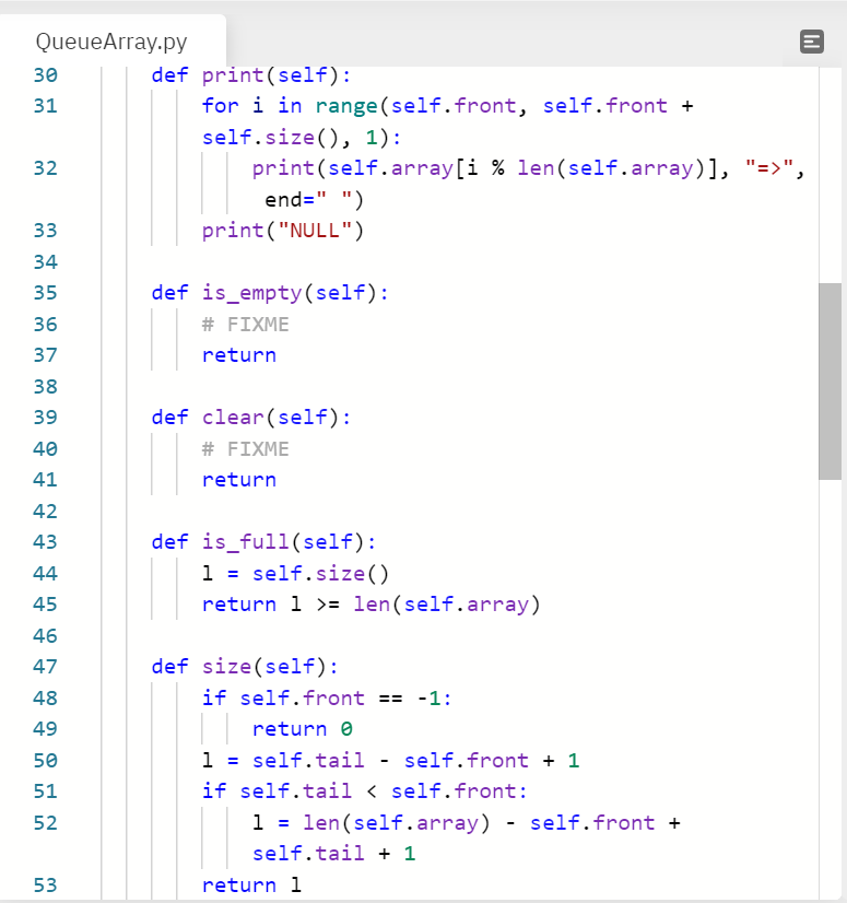 Solved Problem 5: Queue-Array Given a queue defined by a | Chegg.com