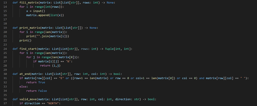 Solved Below is my python code for a maze solver. The goal | Chegg.com