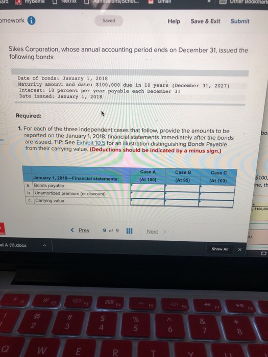 Solved Mework Saved Help Saveand Exit Submit Sikes 3351