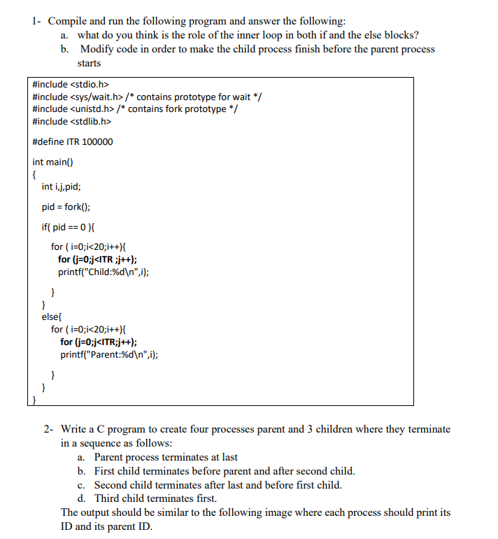 Solved 1- Compile And Run The Following Program And Answer | Chegg.com