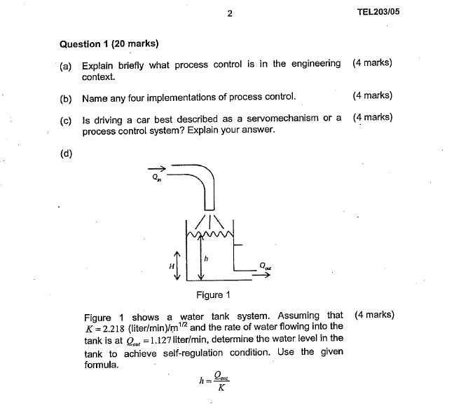 Solved This is Process Control & Instrumentation Questions.