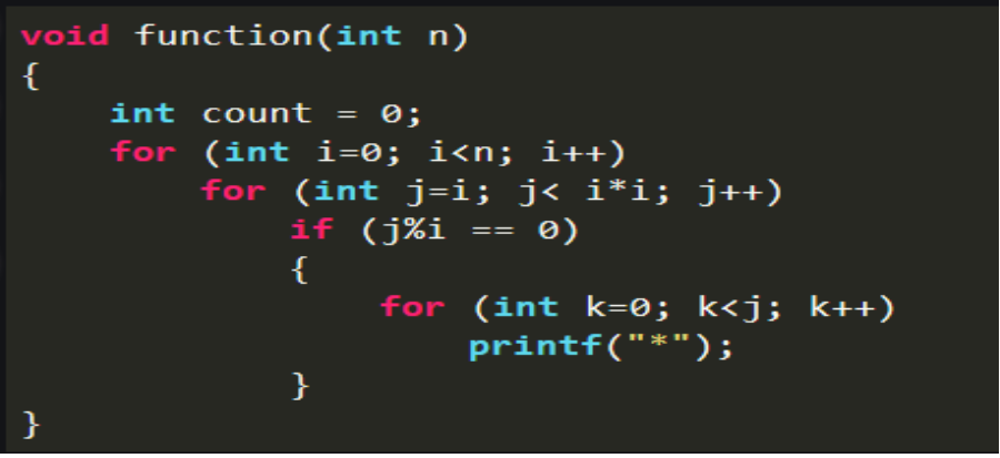 Solved Find the time complexity and big O notation of the | Chegg.com