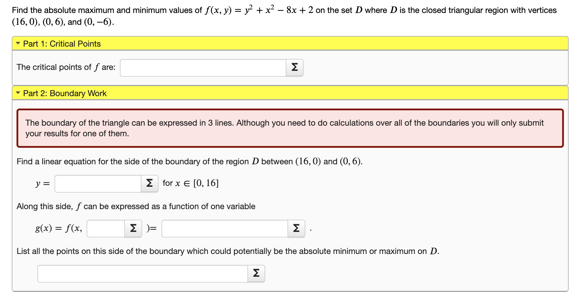 Solved Find the absolute maximum and minimum values of Chegg